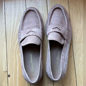 Santoni women’s size 8.5 Italian loafer in Detroit Beige